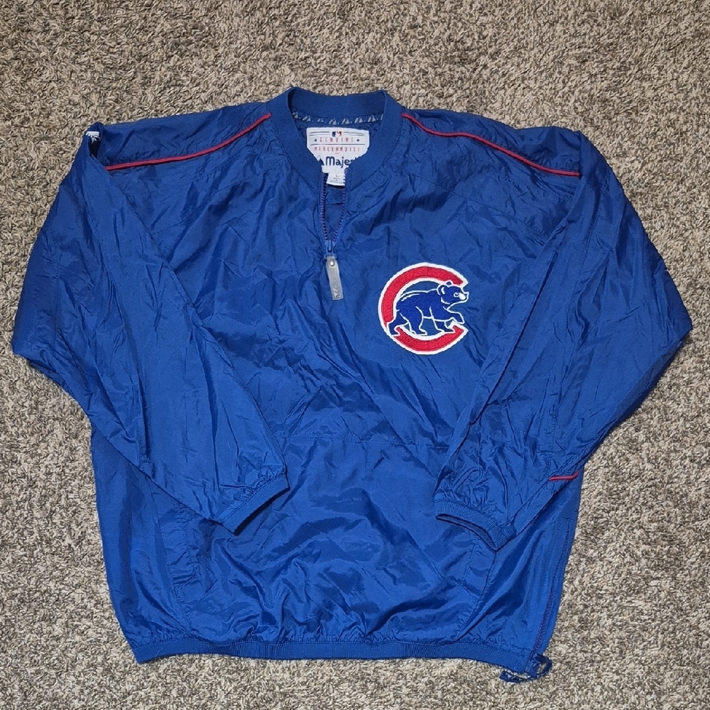 Majestic Vintage Chicago Cubs Pullover Jacket